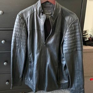 Lindbergh Black Label Leather Bomber Men’s Large